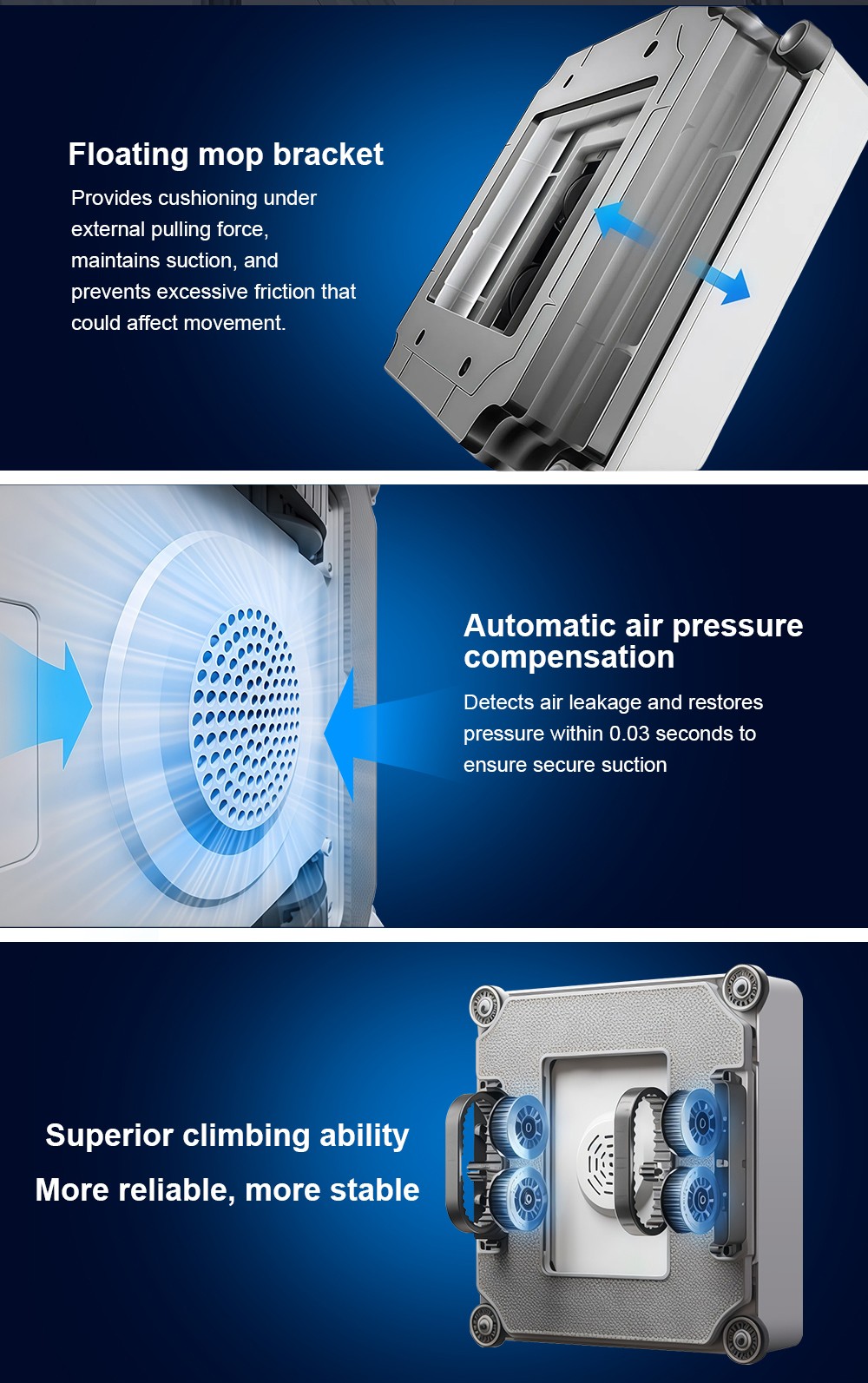 Liectroux S11 Fensterputzroboter, 8000 Pa starke Saugkraft, 4-Wege-Wasserspr&uuml;hautomatik, intelligente Navigation mit mehreren Reinigungsmodi, Multi-Sicherheitssystem mit Backup-Akku und Seil, Tuya-App und Fernbedienung, Sprachansagen