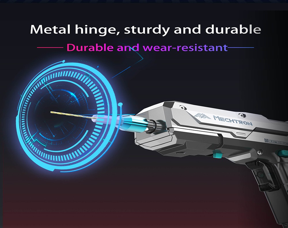 MECHTRON TL-G007S PRO Schlagbohrmaschine, 2 Geschwindigkeiten, 1 s Wake & Respond, 2000 mAh Akku, intelligente KI-Steuerung, LED-Display, 2-in-1 Elektroschrauber & Bohrmaschine