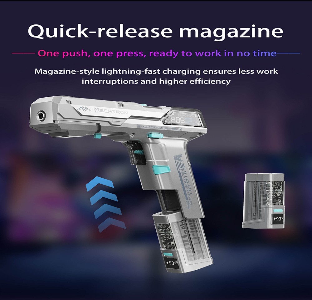 MECHTRON TL-G007S PRO Schlagbohrmaschine, 2 Geschwindigkeiten, 1 s Wake & Respond, 2000 mAh Akku, intelligente KI-Steuerung, LED-Display, 2-in-1 Elektroschrauber & Bohrmaschine