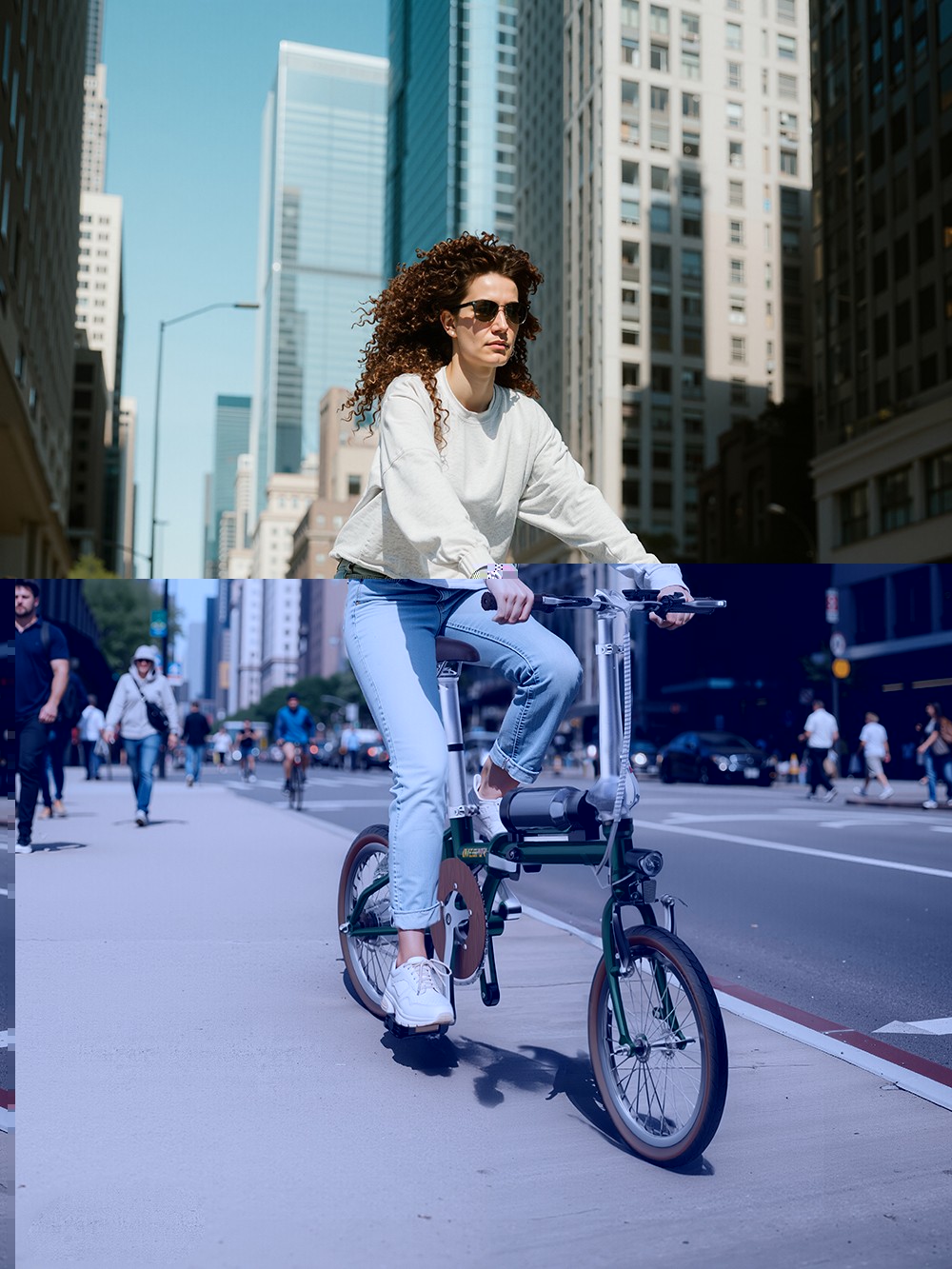 ONESPORT OT02 Folding Electric Bike, 250W Motor, 36V 5.2Ah Battery, 16 inch Tires, 25km/h Max Speed, 25km Range, V-type Brake - Green