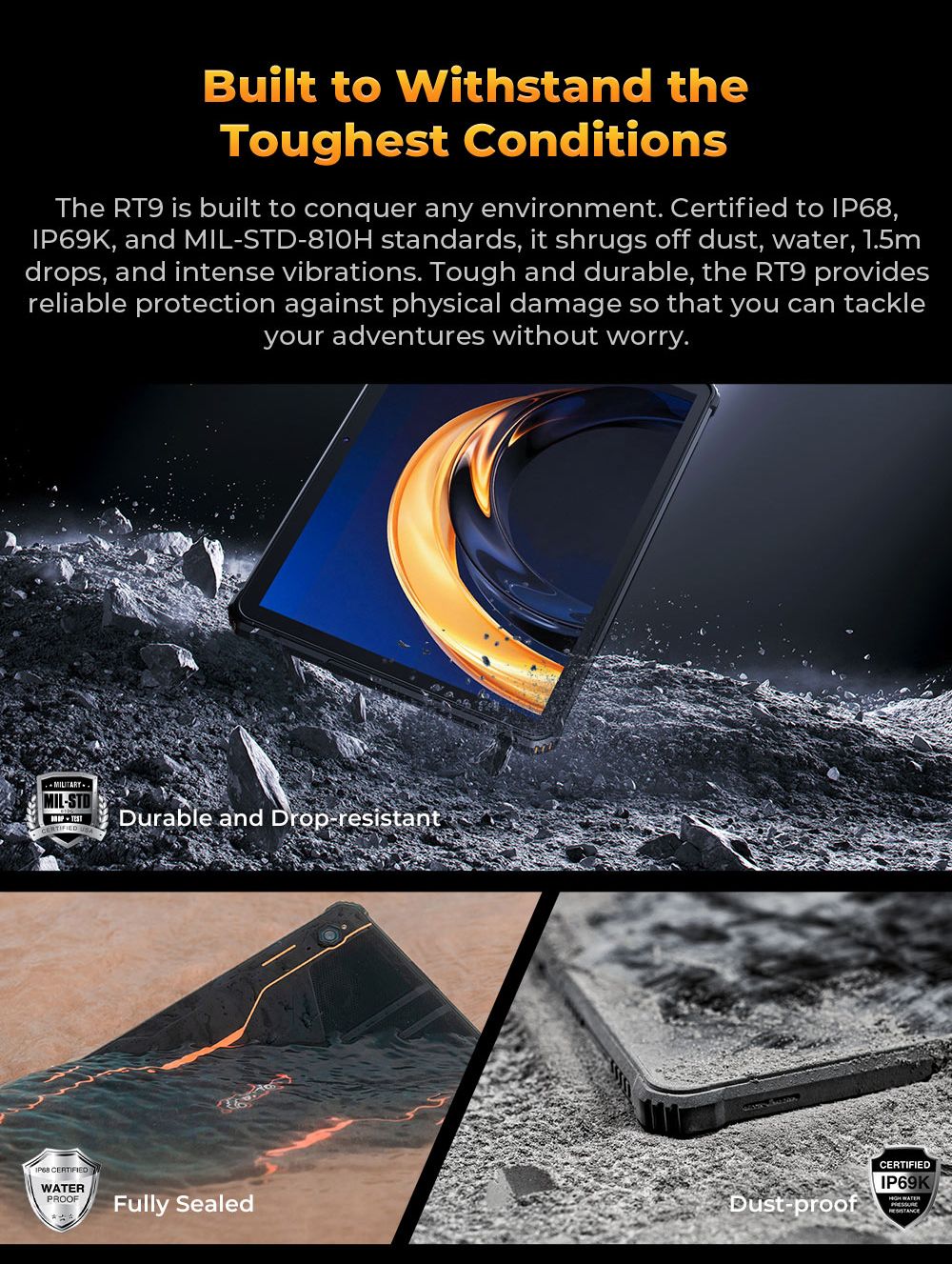 OUKITEL RT9 Rugged Tablet, 10,1