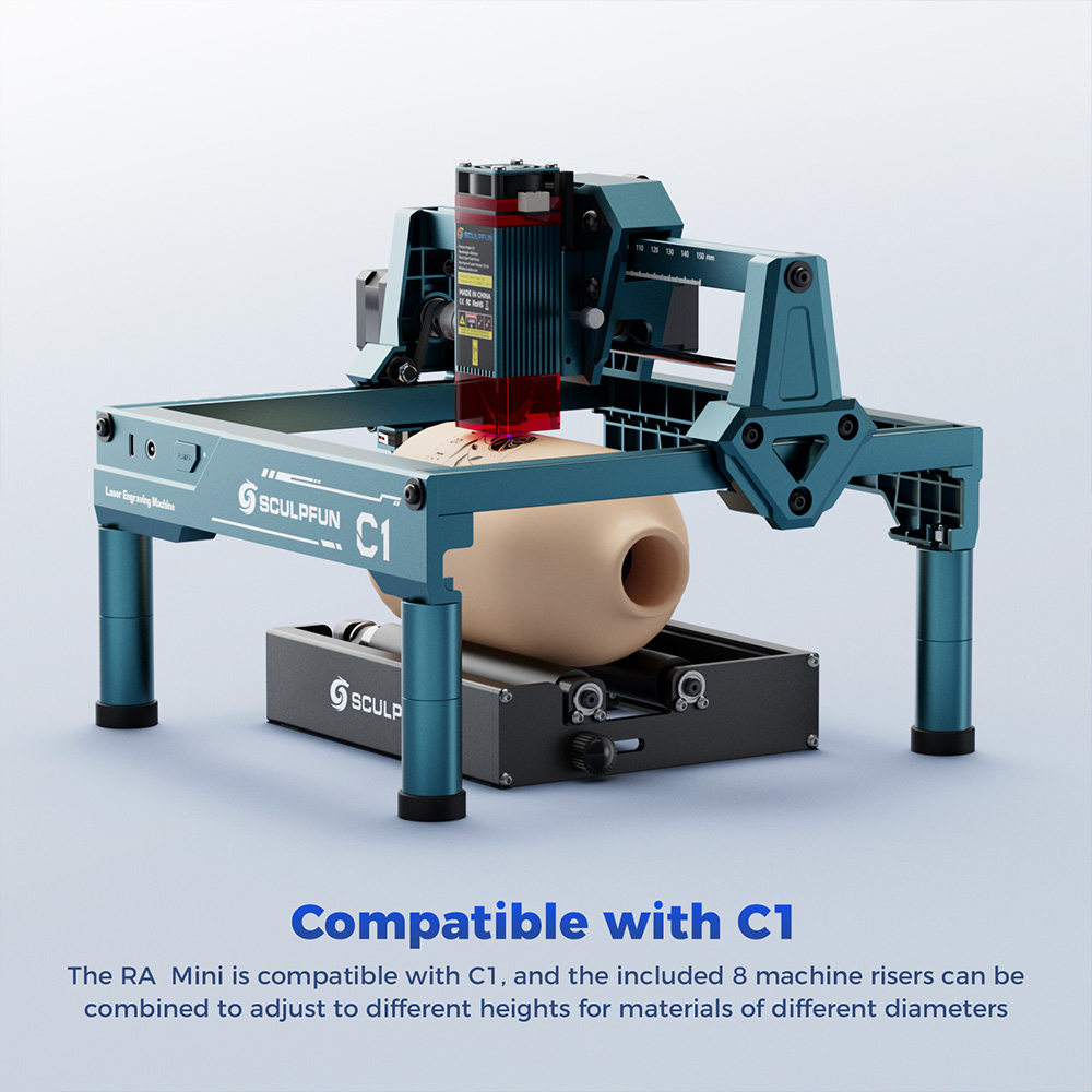 SCULPFUN RA Mini Rotary Roller for iCube Ultra / iCube Series / C1