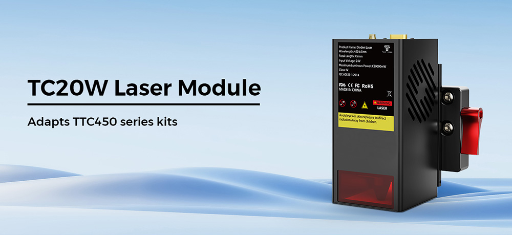 TWO TREES TC20W 20W Laser Module for TTC450 Pro/TTC450 Ultra CNC Router Machine