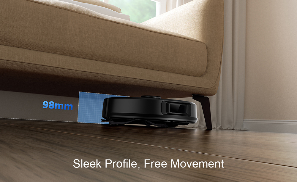 Teendow D10S Roboterstaubsauger mit LDS Smart Navigation, 5000 Pa starke Saugkraft, Selbstaufladung, leiser Betrieb, ideal f&uuml;r Tierhaare/Teppiche/Hartb&ouml;den