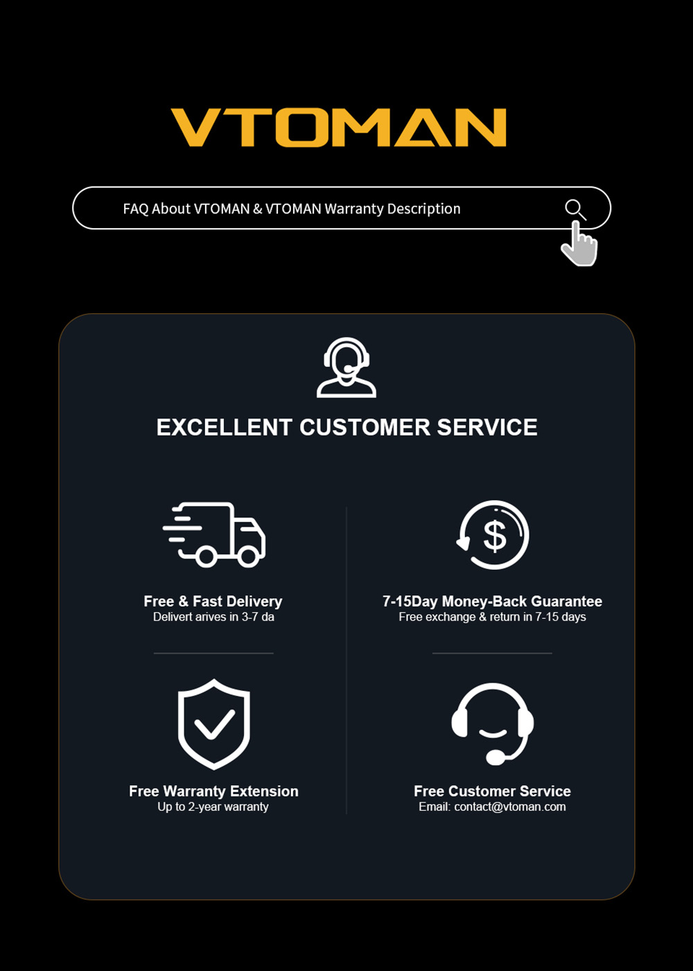 VTOMAN X4 2500A 12V Starthilfe, 10000mAh Powerbank, 150PSI Luftkompressor, LED-Taschenlampe, f&uuml;r 8,5L Benzin und 6L Dieselmotoren, Autos, Lastwagen und Motorr&auml;der