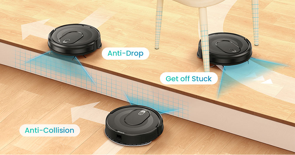 Vactidy Cleanova W7 Robot Vacuum Cleaner, 4000Pa Powerful Suction, 2-in-1 Vacuum & Mop, 120-Min Runtime, Smart APP & Voice Control, Multi-Sensor Navigation, Auto Recharge
