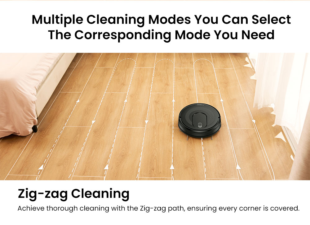 Vactidy Cleanova W7 Robot Vacuum Cleaner, 4000Pa Powerful Suction, 2-in-1 Vacuum & Mop, 120-Min Runtime, Smart APP & Voice Control, Multi-Sensor Navigation, Auto Recharge