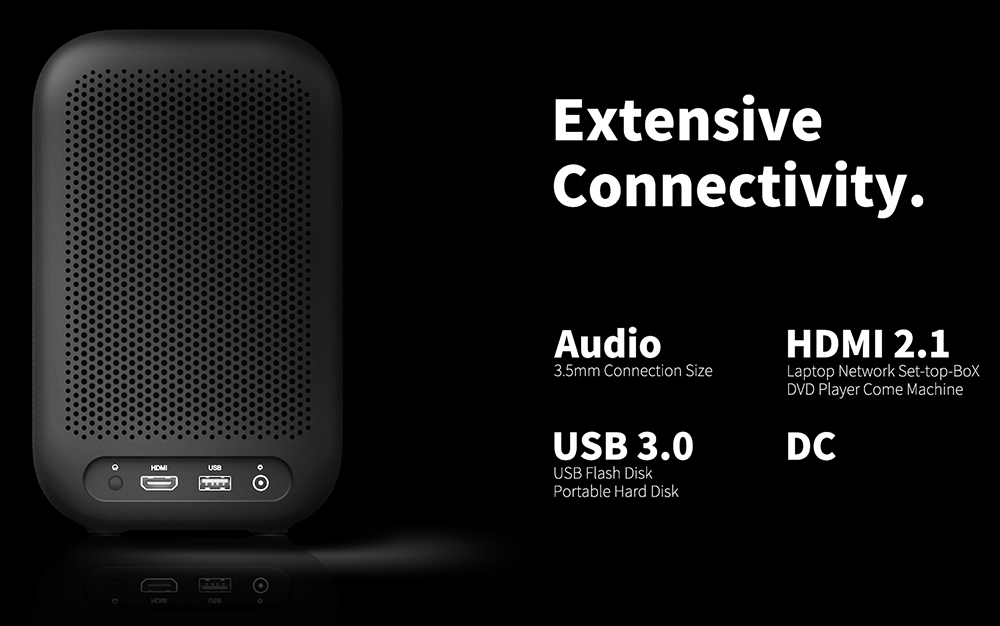 WUPRO G1 Projector, Certified Google TV & Netflix, 320 ISO Lumens, Native 1080P, 4K Supported, Auto Focus & Auto Keystone