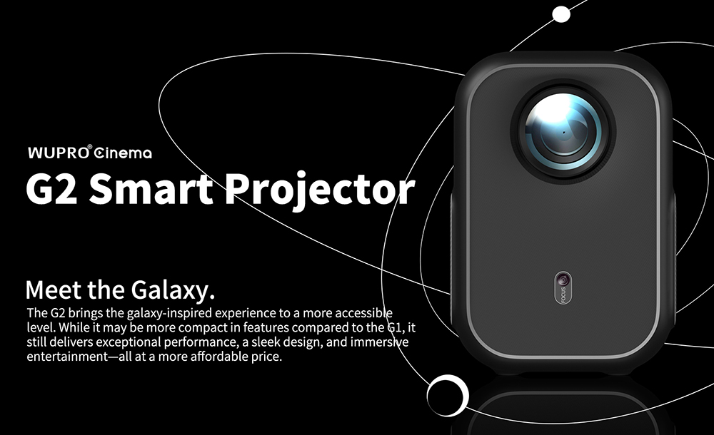 WUPRO G2 Projector, Certified Google & Netflix, Native 1080P, 200 ISO Lumens, Auto Focus & Auto Keystone