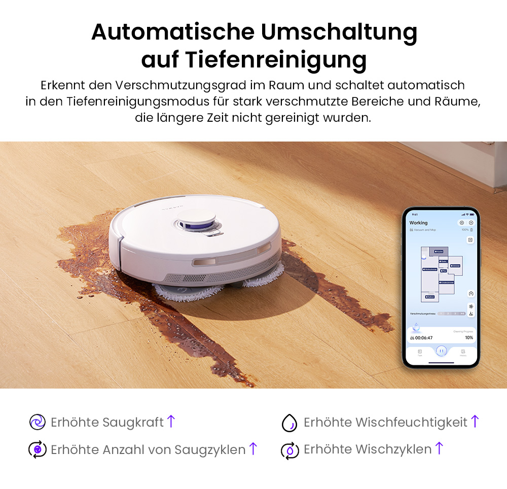 Narwal Freo X Ultra Roboterstaubsauger, 8200 Pa Saugleistung, 210 Min. Laufzeit, Tri-Laser-Navigation, Verwicklungsfreie schwimmende B&uuml;rste, 1-Liter-Einwegbeutel, 7-w&ouml;chige Staublagerung &ndash; EU-Stecker