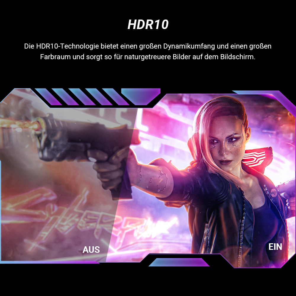 KTC H27S17 27 Zoll 1500R Curved Gaming-Monitor QHD 2560x1440 16:9 ELED 165Hz 99% sRGB 4000:1 Kontrastverh&auml;ltnis 1ms MPRT Reaktionszeit Geringe Bewegungsunsch&auml;rfe Kompatibel mit FreeSync G-Sync USB HDMI2.0 2xDP1.2 Audioausgang VESA-Halterung