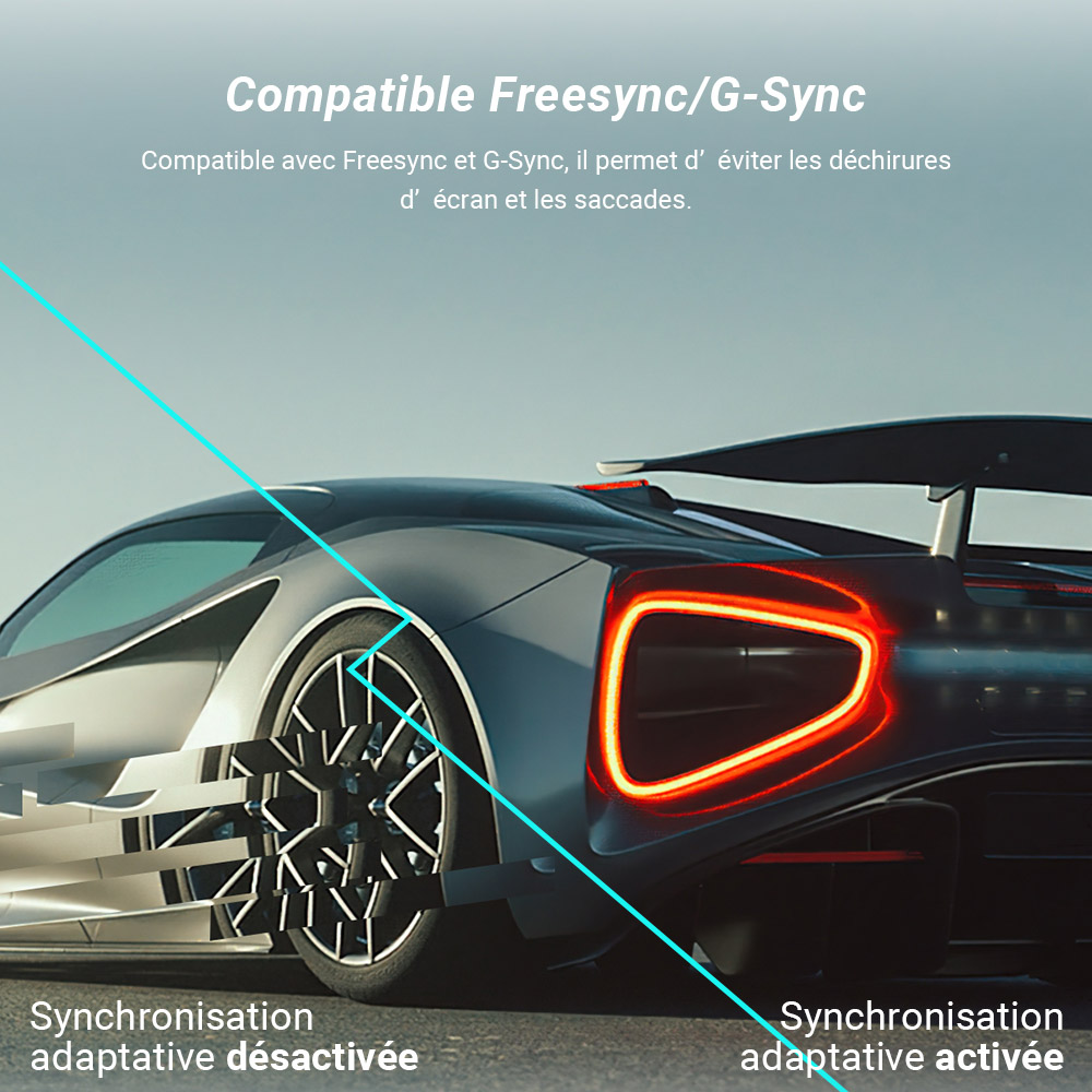 KTC H27S17 Moniteur de jeu incurv&eacute; 27 pouces 1500R QHD 2560 x 1440 16:9 ELED 165 Hz 99 % sRGB 4000:1 Rapport de contraste 1 ms Temps de r&eacute;ponse MPRT Faible flou de mouvement Compatible avec FreeSync G-Sync USB HDMI2.0 Sortie audio 2xDP1.2 Support VESA