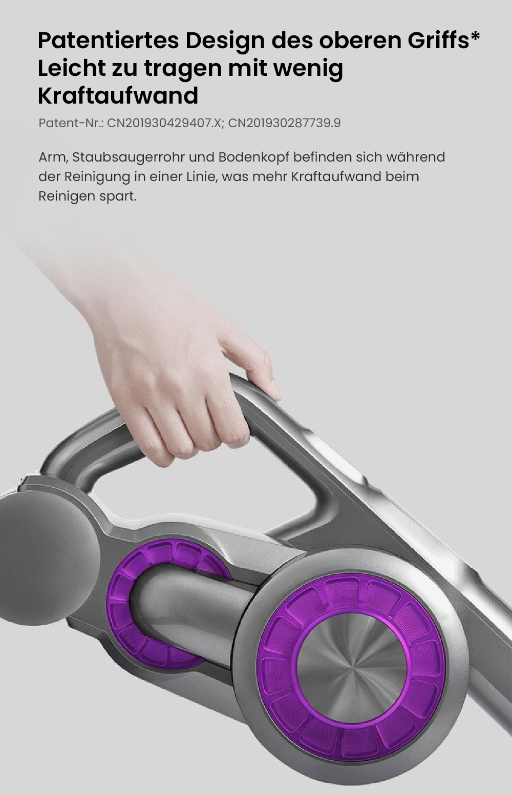 JIMMY JV85 Pro Wischversion, flexibler kabelloser Handstaubsauger, 2-in-1, Staubsaugen und Wischen, 200 AW starke Saugleistung, 550 W digitaler b&uuml;rstenloser Motor, 70 Minuten Laufzeit, 200 ml Wassertank, extrem leise &ndash; Lila