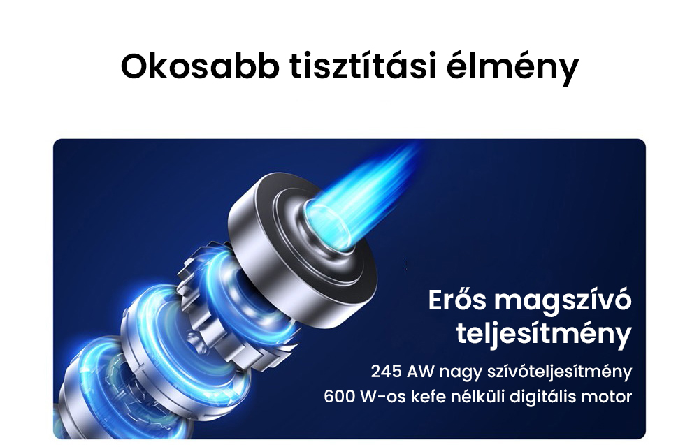 JIMMY H10 Flex akkus k&eacute;zi porsz&iacute;v&oacute;, 245 AW sz&iacute;v&oacute;teljes&iacute;tm&eacute;ny, 4 tiszt&iacute;t&aacute;si m&oacute;d, 0,6 literes porzs&aacute;k, 2500 mAh akkumul&aacute;tor