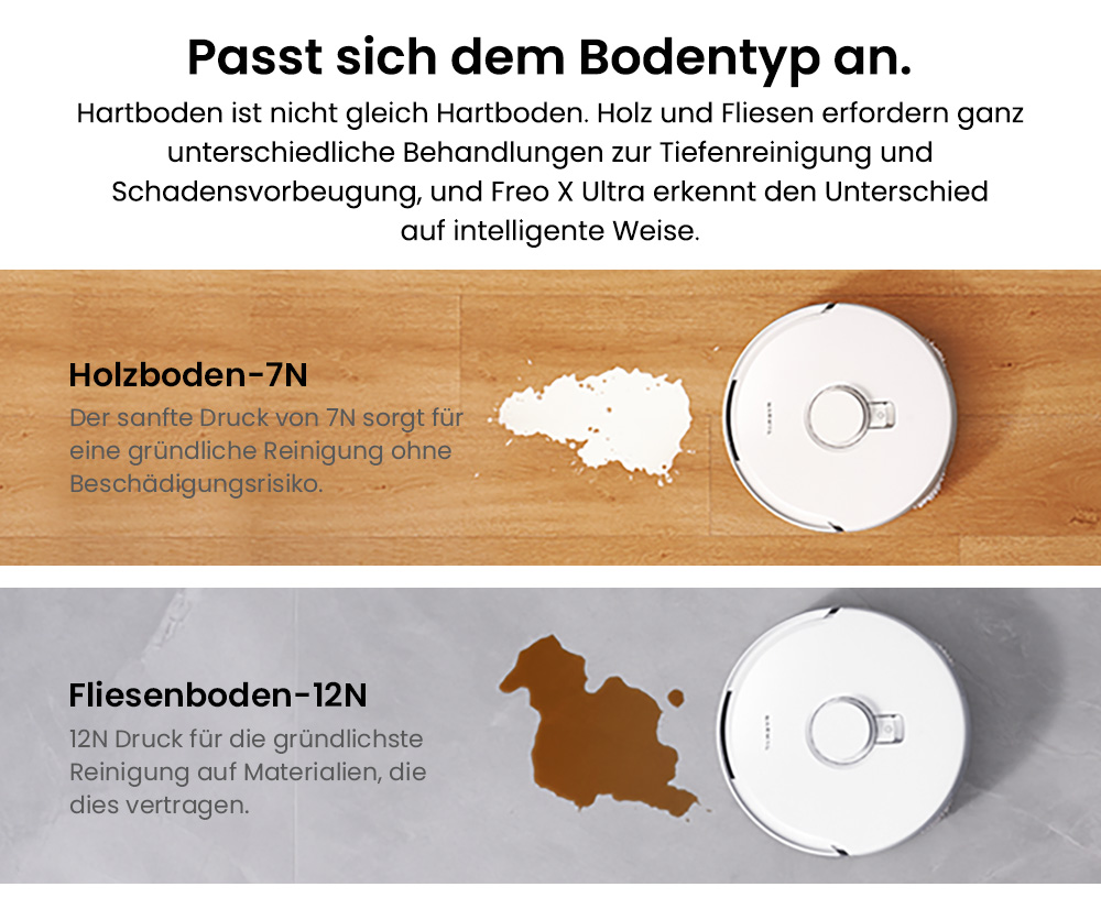 Narwal Freo X Ultra Roboterstaubsauger, 8200 Pa Saugleistung, 210 Min. Laufzeit, Tri-Laser-Navigation, Verwicklungsfreie schwimmende B&uuml;rste, 1-Liter-Einwegbeutel, 7-w&ouml;chige Staublagerung &ndash; EU-Stecker
