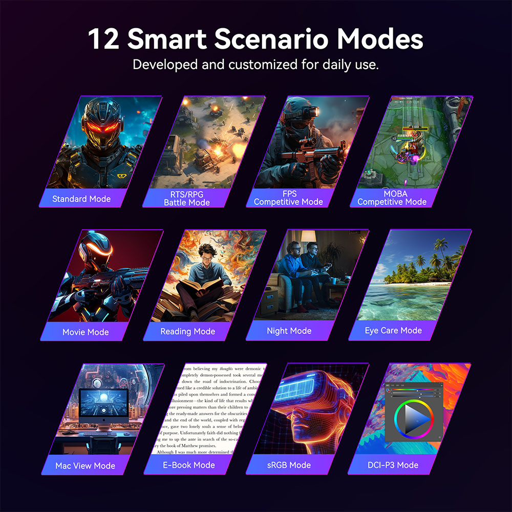 TITAN ARMY P2712V &Eacute;cran de jeu, IPS rapide de 27 pouces, 3840 &times; 2160 &agrave; 160 Hz et 1920 &times; 1080 &agrave; 320 Hz, HDR400, temps de r&eacute;ponse &agrave; gris &agrave; gris de 1 ms, OD dynamique, &eacute;clairage de jeu RVB, 2 ports HDMI 2.1, 2 ports DP 1.4, 1 port audio