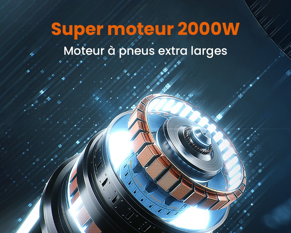 KuKirin G4 Trottinette &eacute;lectrique, moteur 2 x 1&nbsp;000 W, batterie 60 V 20 Ah, pneus 11 pouces, vitesse maximale 70 km/h, autonomie 75 km, freins &agrave; disque avant et arri&egrave;re, amortisseur &agrave; quatre bras