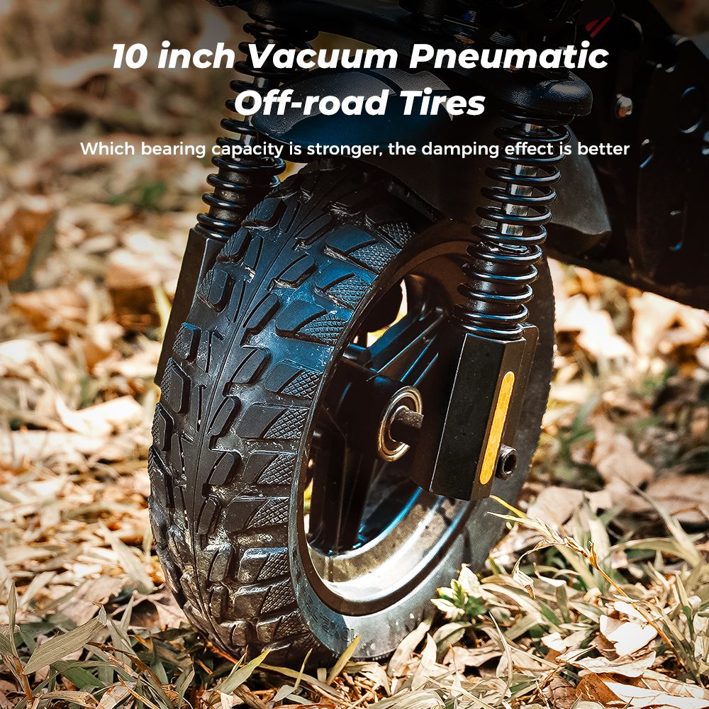 iScooter iX4 10-inch Electric Scooter 800W Motor max speed 45km/h 48V 15Ah Battery up to 40-45km Range App Control, Body Warning Light