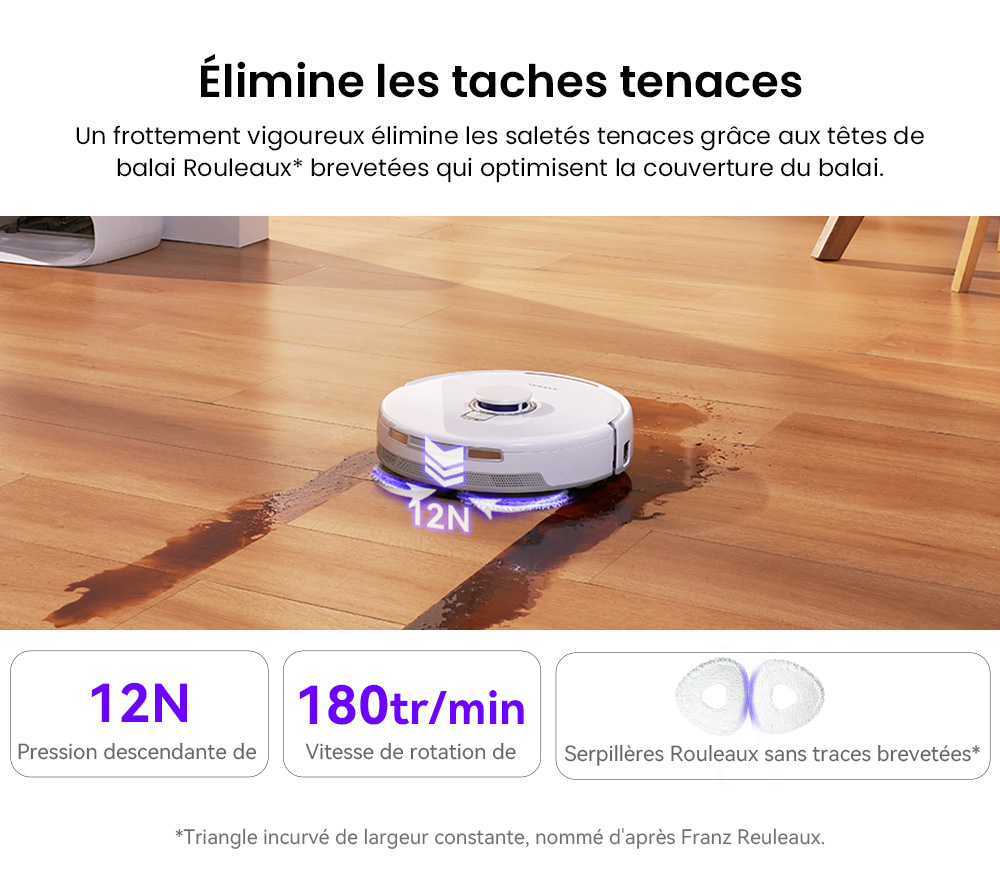 Narwal Freo X Ultra Aspirateur robot et balai avec lavage et vidage automatiques, puissance d'aspiration de 8200 Pa, brosse flottante anti-emm&ecirc;lement, levage automatique du balai jusqu'&agrave; 12 mm, station de base tout-en-un