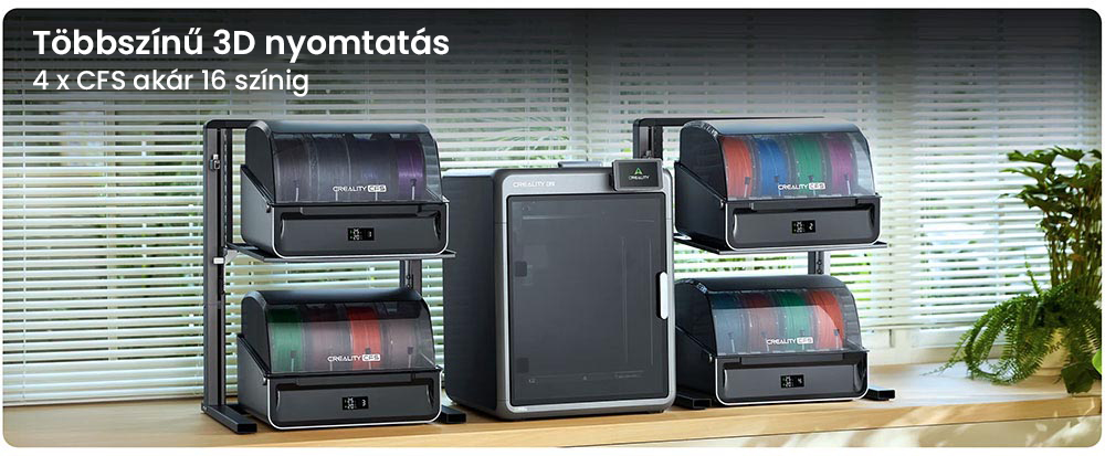 Creality K2 Pro Combo 3D nyomtat&oacute;, CFS rendszer, 300*300*300mm