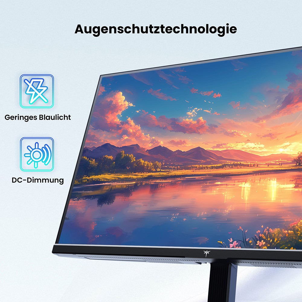 KTC H24B9 B&uuml;romonitor, 23,8 Zoll, 100 Hz, 1920 x 1080 VA-Panel, Kontrastverh&auml;ltnis 4000:1, 1 x HDMI, 1 x VGA, Blaulichtfilter