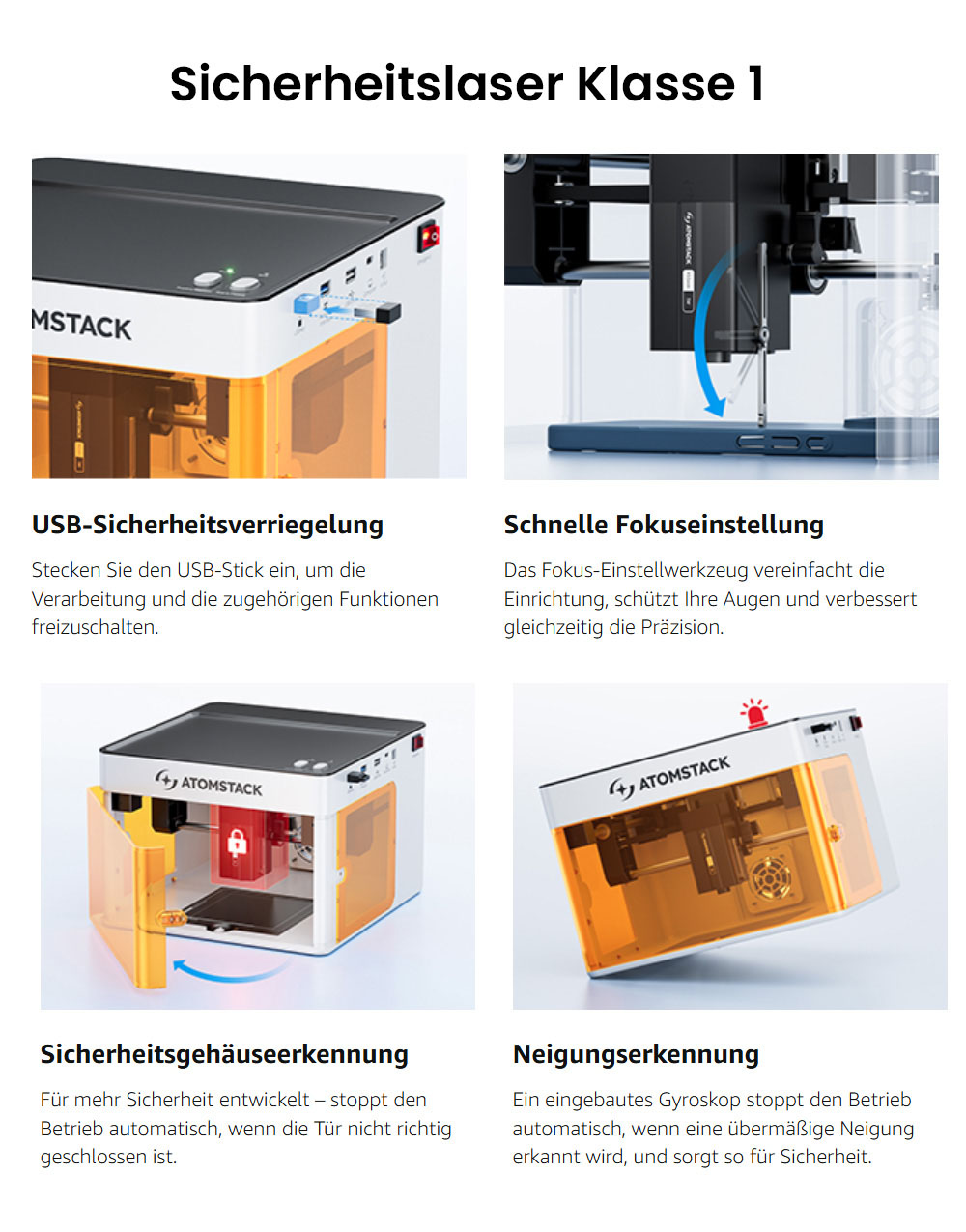 ATOMSTACK P1 5W Diodenlaser-Gravierer mit Luftreiniger - Saubere DIY-Gravurmaschine f&uuml;r Holz und Acryl