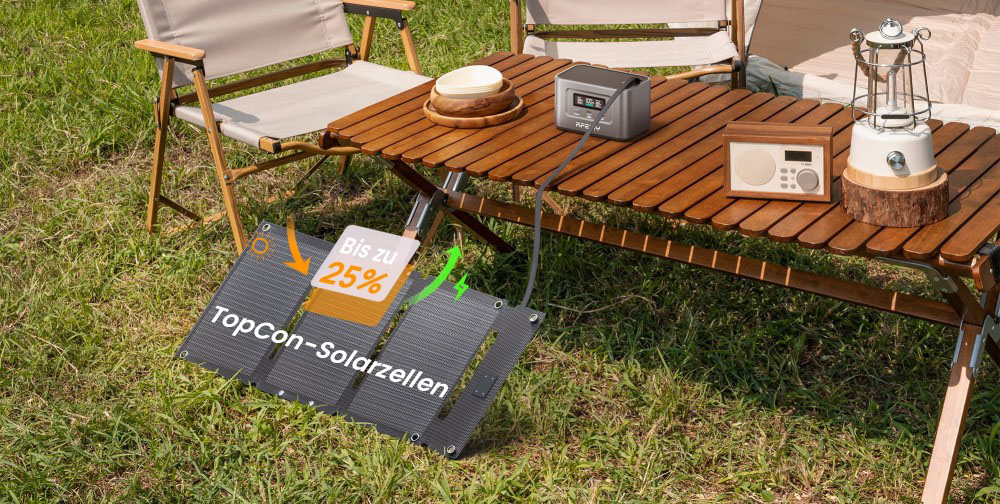 AFERIY AF-SL30 30W Tragbares Solarpanel, 25% Wirkungsgrad, ETFE-laminiertes Design, IP65 Wasserdicht, Dual-Schnellladeausgänge, Ideal für Outdoor und Notstromversorgung