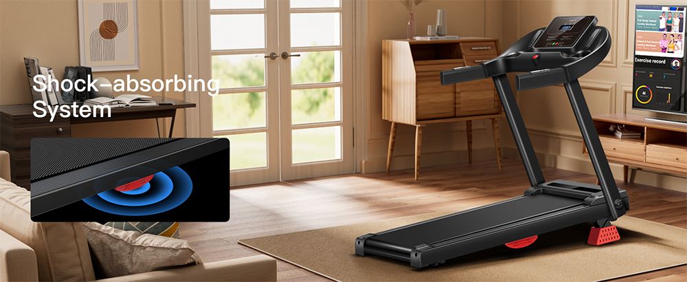 ROBORE P9 Foldable Treadmill for Home, 14KM/H Max Speed, 3.0HP Brushless Motor, 136kg Weight Capacity, Heart Rate Sensor