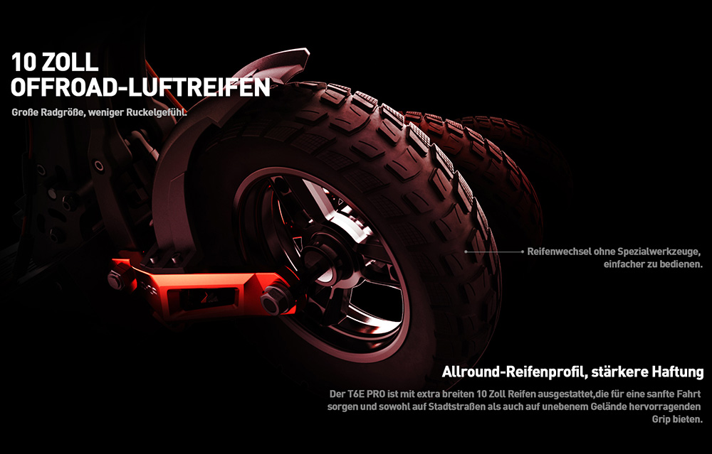 Joyor T6E Pro Elektroroller mit ABE-Zertifizierung, 500W Motor, 48V 18Ah Akku, 10 Zoll Reifen, 20 km/h H&ouml;chstgeschwindigkeit, 90 km Reichweite, mechanische Scheibenbremsen vorne und hinten, hydraulische Federsto&szlig;d&auml;mpfer vorne und hinten