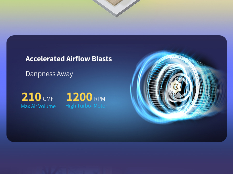 HUMILABS 12L Dehumidifier, 2L Water Tank, 24H Timer, 3 Modes, Auto/Manual Drainage, LED Touch Screen, Low Noise