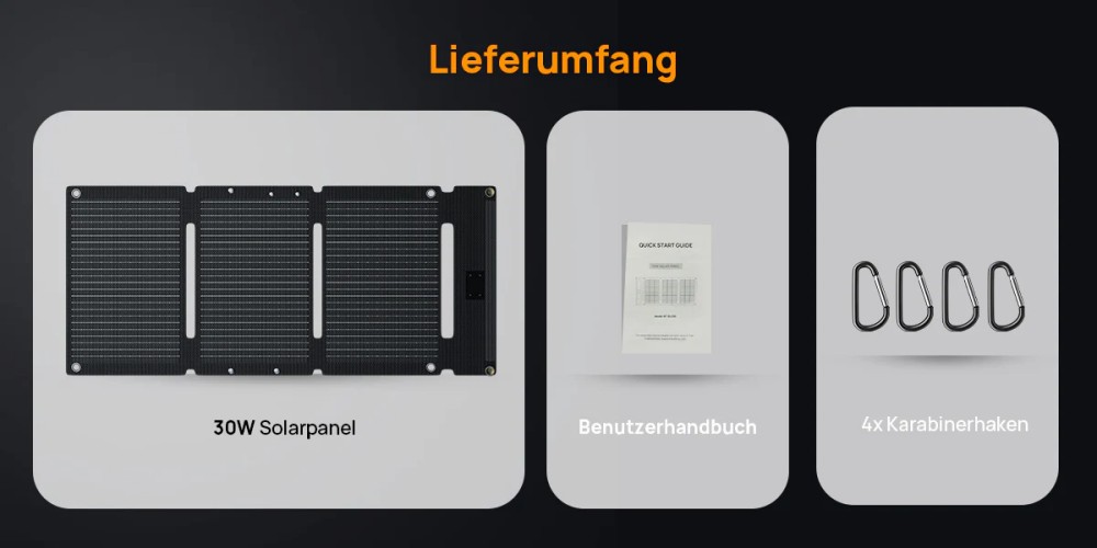 AFERIY AF-SL30 30W Tragbares Solarpanel, 25% Wirkungsgrad, ETFE-laminiertes Design, IP65 Wasserdicht, Dual-Schnellladeausgänge, Ideal für Outdoor und Notstromversorgung