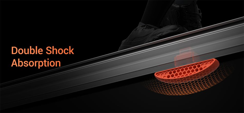 ROBORE P8 Tapis de course pliable 14 km/h, 12 programmes int&eacute;gr&eacute;s, avec capteur de fr&eacute;quence cardiaque, syst&egrave;me &agrave; double coussin, capacit&eacute; de charge de 136 kg