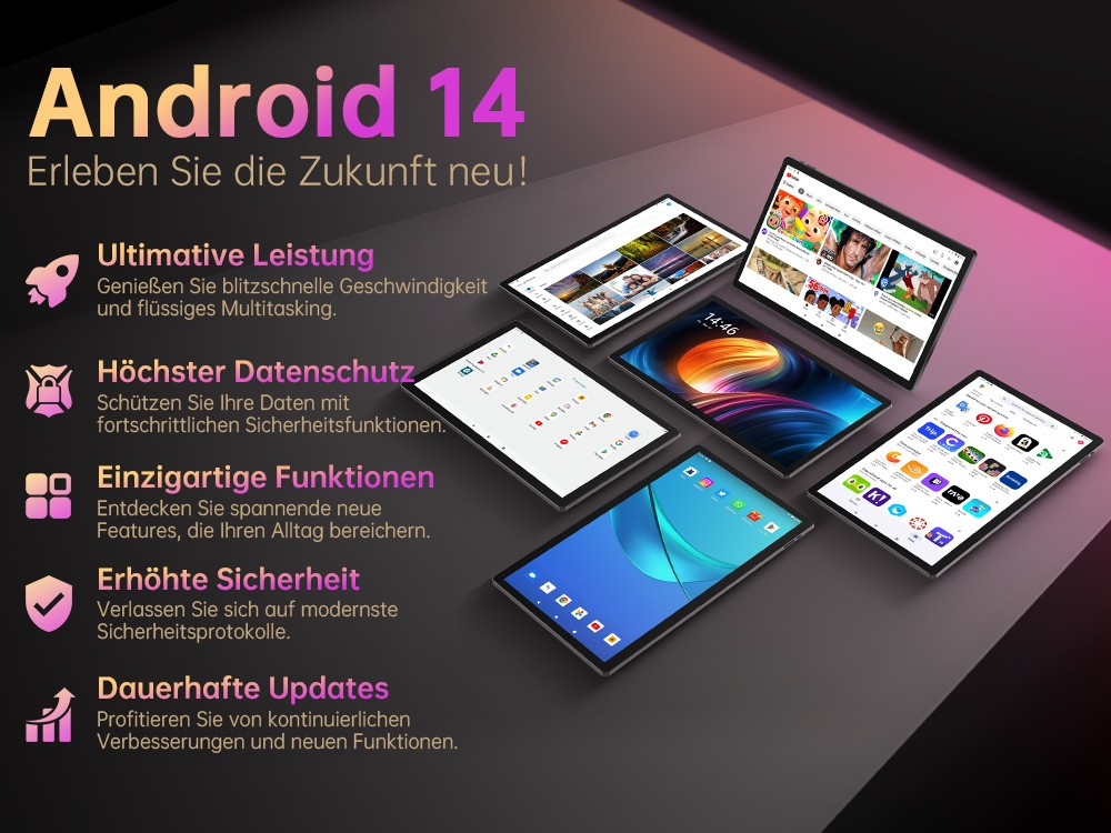 MESWAO B3 Tablet, 15,6 Zoll 1920*1080 IPS Bildschirm, MTK Helio G99 8 Kerne, 6GB RAM 128GB ROM, Android 14, WiFi 5 Bluetooth 5.0, 12000mAh Akku, 32MP+5MP Kamera, 4* Lautsprecher - EU Stecker, Grau