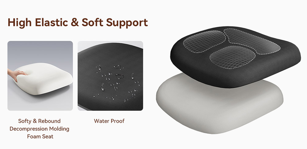 NEWTRAL MAGICH003 Ergonomic Chair + Detachable Workstation Desktop, Black