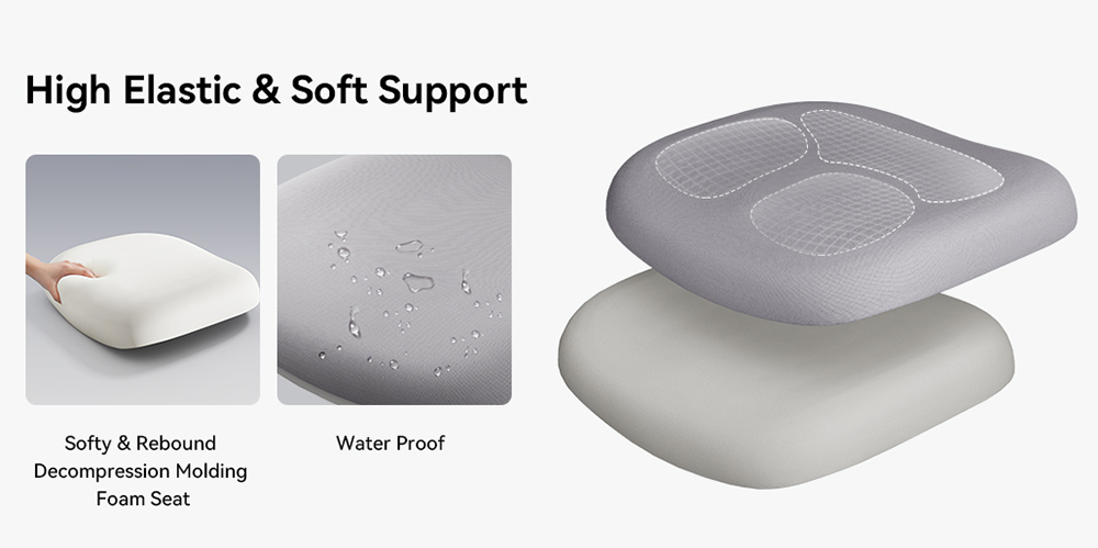 NEWTRAL MAGICH003 Ergonomischer Stuhl + abnehmbare Arbeitsfl&auml;che, Grau