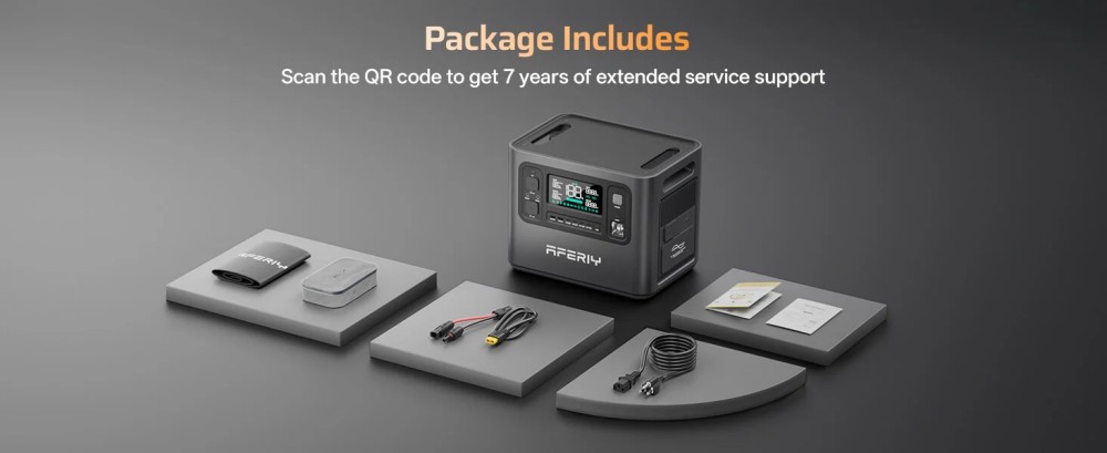 Station d'alimentation portable AFERIY P280, sortie CA sinuso&iuml;dale pure de 2&nbsp;800&nbsp;W, batterie LiFePO4 de 2&nbsp;048&nbsp;Wh, capacit&eacute; extensible, 13 ports de sortie, recharge rapide en 1,5&nbsp;h, entr&eacute;e solaire de 1&nbsp;200&nbsp;W, contr&ocirc;le via application intelligente et onduleur de secours de 10&nbsp;ms