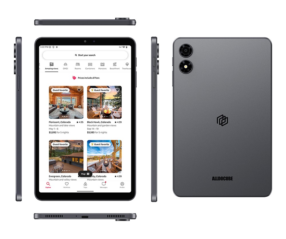 Tablette ALLDOCUBE iPlay 70 Mini Pro sous Android 15, &eacute;cran IPS 8,4 pouces (1200 x 1920 pixels, 90 Hz), processeur octoc&oelig;ur MTK MT8791, 8 Go de RAM, 256 Go de ROM, double cam&eacute;ra 13 MP + 5 MP, Wi-Fi 6, Bluetooth 5.4, GPS/Glonass/Beidou/Galileo, batterie 6050 mAh, deux haut-parleurs, double SIM