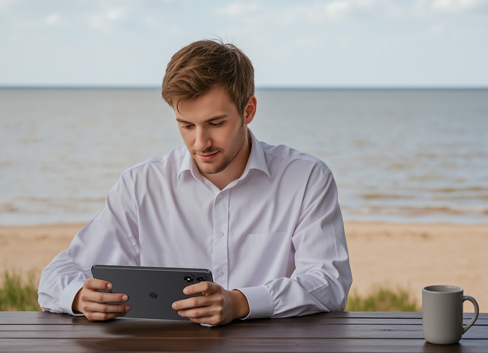 Tablette ALLDOCUBE iPlay 70 Mini Pro sous Android 15, &eacute;cran IPS 8,4 pouces (1200 x 1920 pixels, 90 Hz), processeur octoc&oelig;ur MTK MT8791, 8 Go de RAM, 256 Go de ROM, double cam&eacute;ra 13 MP + 5 MP, Wi-Fi 6, Bluetooth 5.4, GPS/Glonass/Beidou/Galileo, batterie 6050 mAh, deux haut-parleurs, double SIM