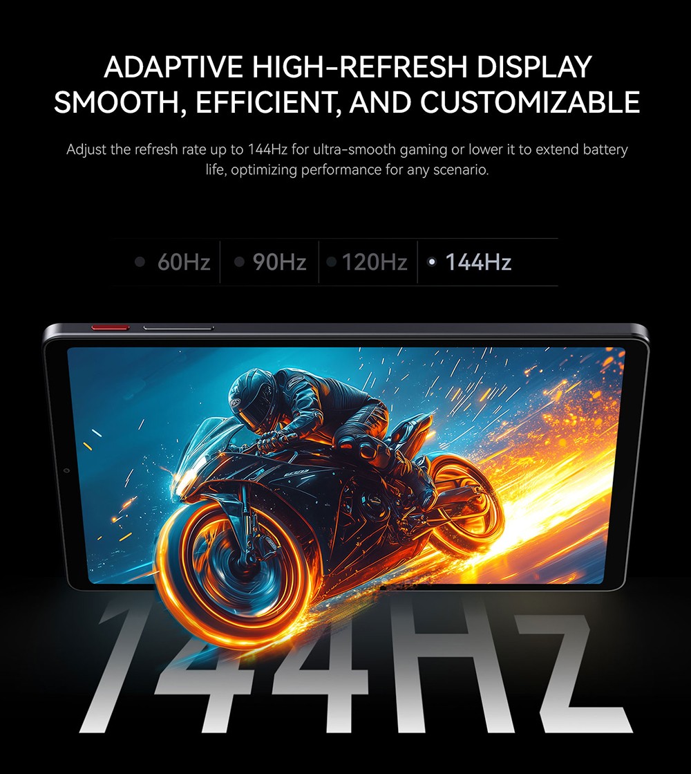 ALLDOCUBE iPlay 70 Mini Ultra Tablet, Qualcomm Snapdragon 7+ Gen3 8 Kerne, 8,8 Zoll 2560*1600 144Hz IPS Bildschirm, Android 14, 12GB RAM 256GB ROM, Dual-Band WiFi 6, Bluetooth 5.4, 7300mAh Akku, 13M+5M Kamera, 2*Full-Box Lautsprecher