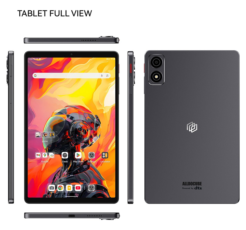 ALLDOCUBE iPlay 70 Mini Ultra Tablet, Qualcomm Snapdragon 7+ Gen3 8 Kerne, 8,8 Zoll 2560*1600 144Hz IPS Bildschirm, Android 14, 12GB RAM 256GB ROM, Dual-Band WiFi 6, Bluetooth 5.4, 7300mAh Akku, 13M+5M Kamera, 2*Full-Box Lautsprecher