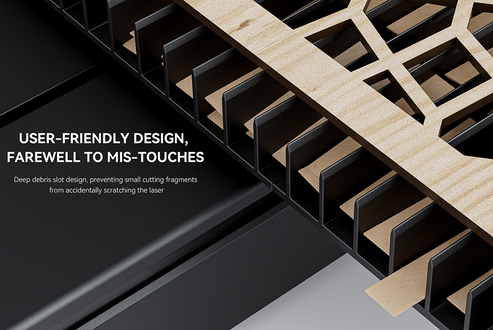 ATOMSTACK R7 F&ouml;rderband f&uuml;r Hurricane CO₂-Laserschneider, Arbeitsbereich 800 x 500 mm, Positioniergenauigkeit 1 mm