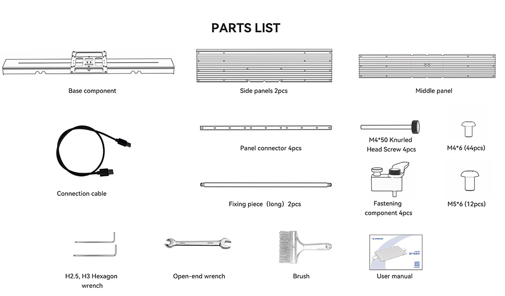 ATOMSTACK R7 F&ouml;rderband f&uuml;r Hurricane CO₂-Laserschneider, Arbeitsbereich 800 x 500 mm, Positioniergenauigkeit 1 mm