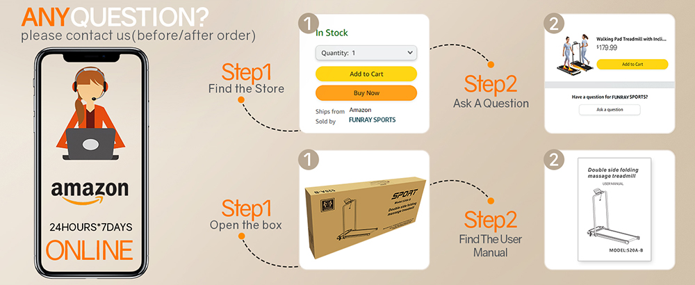 Akluer 520A-B Dual-Sided Walking Pad with Handle, 2.5HP Quiet Motor, 4MPH Max Speed, 150kg Capacity, Dual LED Display, Manual Incline & Built-in Foot Massager
