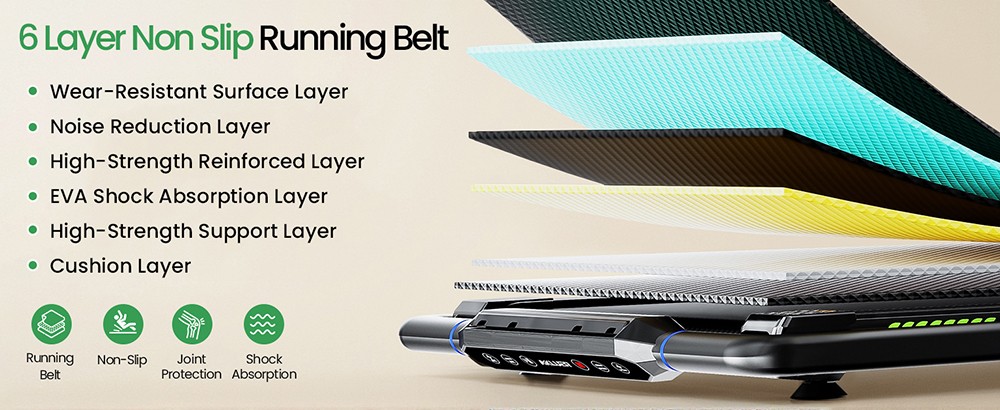 Akluer H1-B Under Desk Treadmill with 13% Auto Incline, 2.5HP Motor, 12km/h Speed, 100x40cm Running Area, 150kg Max Load, LED Display & Remote control