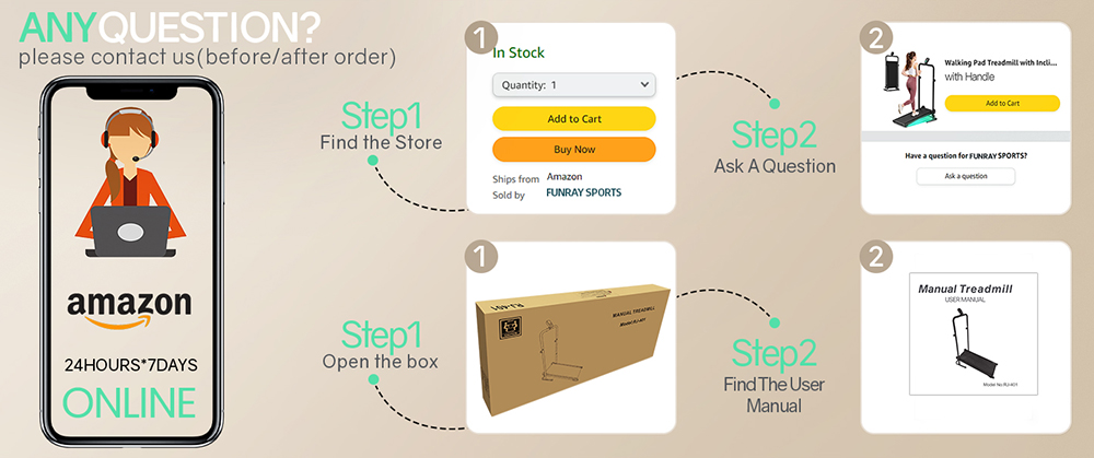 Akluer RJ401 Non-Motorized Treadmill with 5% Incline, 3 Speed Levels, 92x39cm Running Area, 150kg Max Load, 6-Layer Anti-Slip Belt, LED Display & Shock Absorption