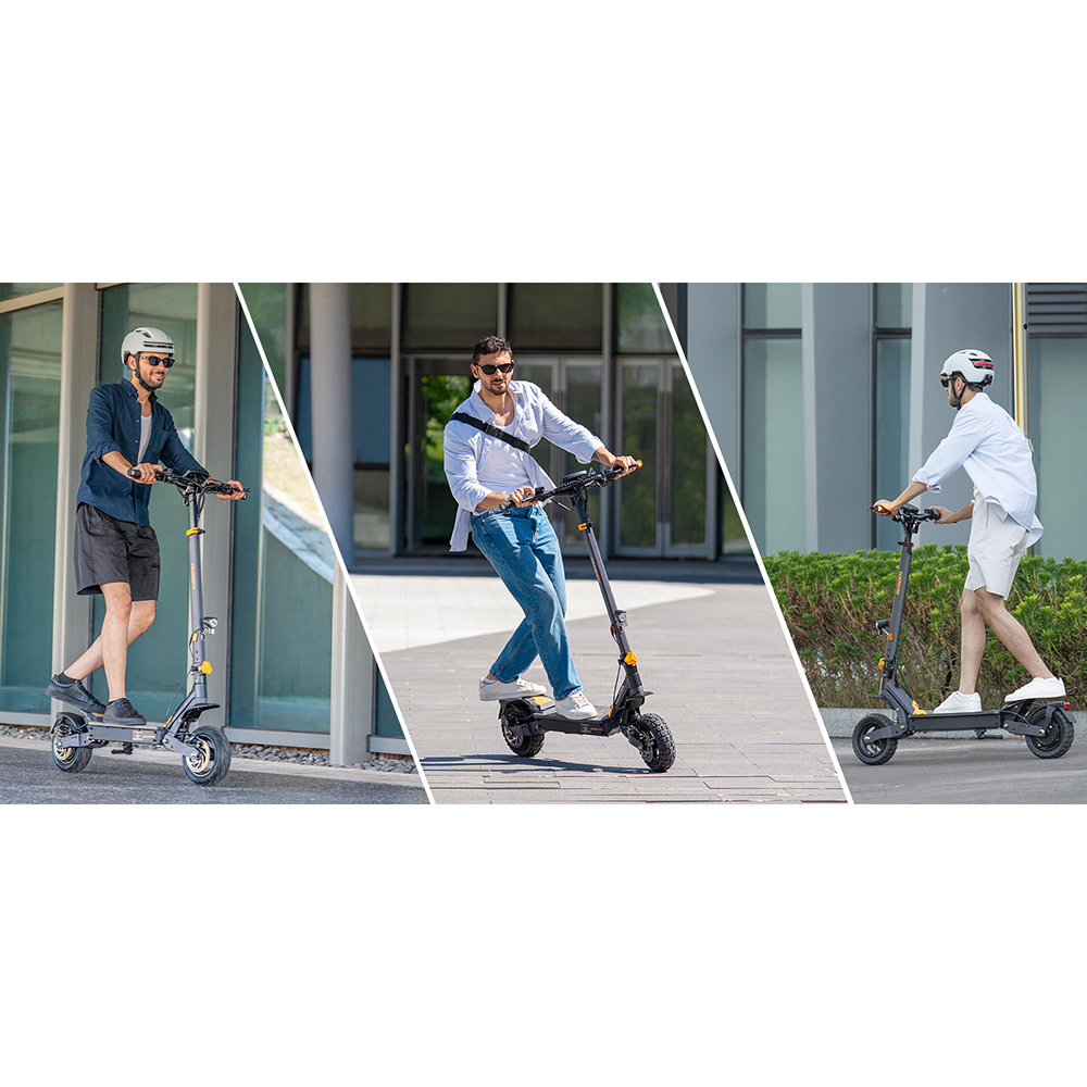 Ausom L1 Electric Scooter ABE Version, 500W Motor, 48V 20.8Ah batéria, 10-palcové pneumatiky, max. rýchlosť 20 km/h, dojazd 90 km, predné a zadné kotúčové brzdy, odpruženie kyvného ramena, odomykanie pomocou NFC a prístupového kódu