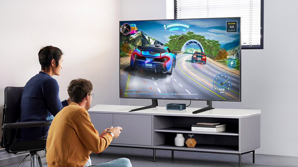 BMAX B10 Pro Mini PC, Intel i7-13620H 10 Cores Max 4.9GHz, 24GB LPDDR5 RAM 1TB SSD, DP+HDMI+Type-C Triple Display,  WiFi 6 Bluetooth 5.2, 3*USB3.2, 2*USB2.0, 1*RJ45, 1*3.5mm Headset Jack