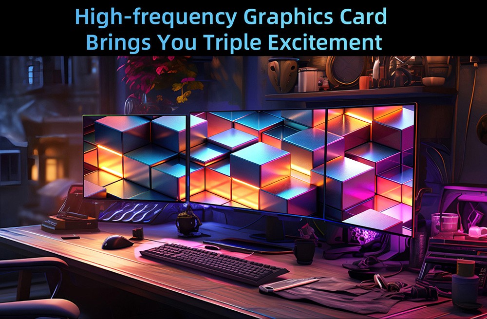 BMAX B10 Pro Mini PC, Intel i7-13620H 10 Cores Max 4.9GHz, 24GB LPDDR5 RAM 1TB SSD, DP+HDMI+Type-C Triple Display,  WiFi 6 Bluetooth 5.2, 3*USB3.2, 2*USB2.0, 1*RJ45, 1*3.5mm Headset Jack