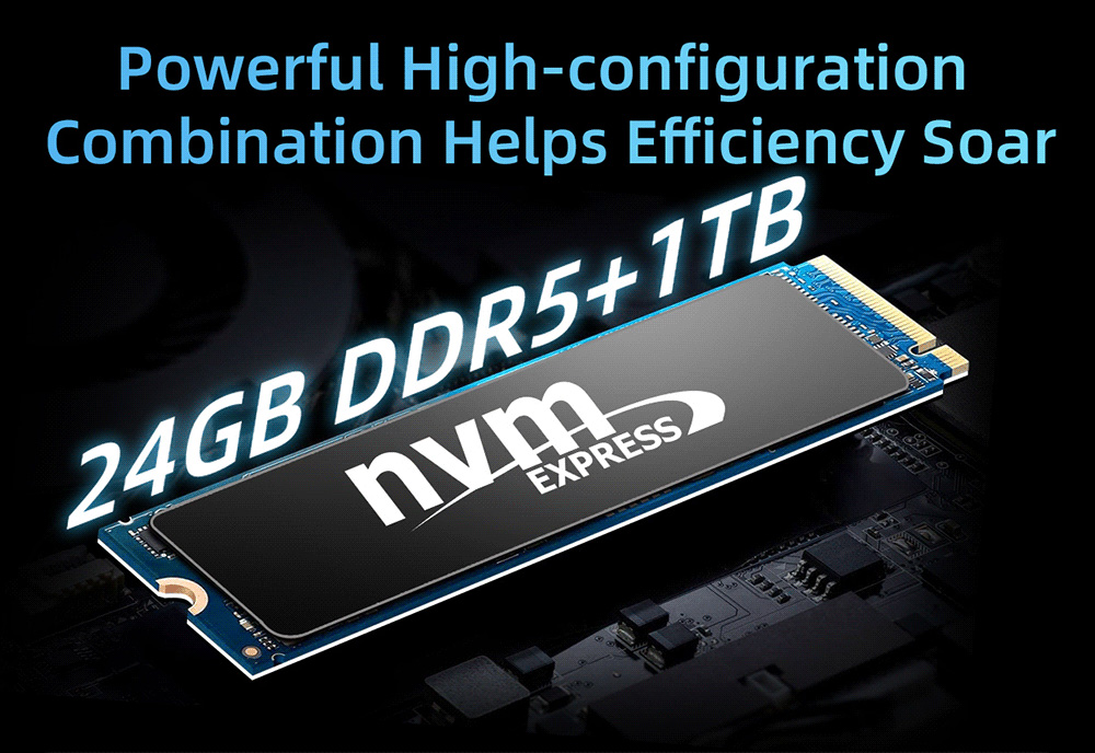 BMAX B10 Pro Mini PC, Intel i7-13620H 10 Cores Max 4.9GHz, 24GB LPDDR5 RAM 1TB SSD, DP+HDMI+Type-C Triple Display,  WiFi 6 Bluetooth 5.2, 3*USB3.2, 2*USB2.0, 1*RJ45, 1*3.5mm Headset Jack