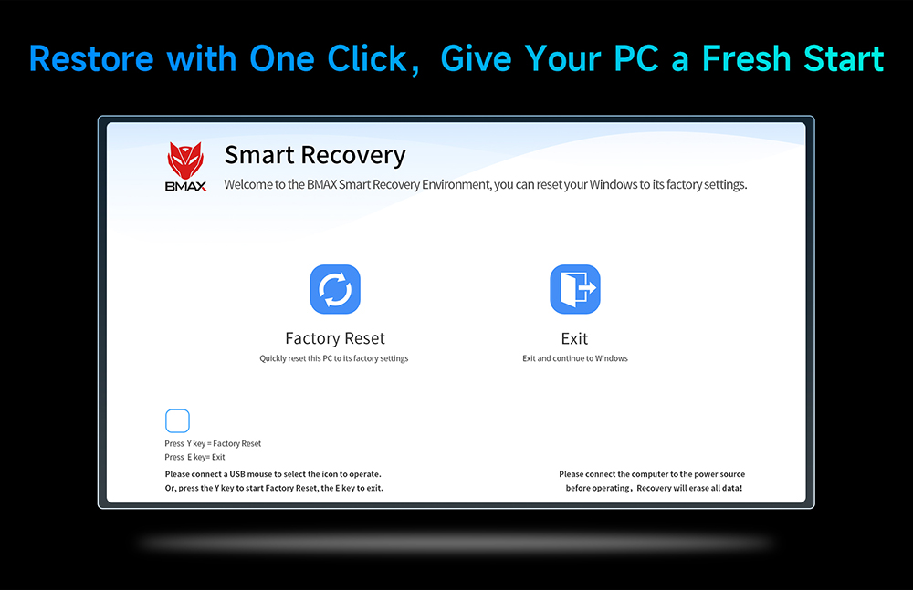 Mini PC BMAX B4 Ultra, processeur Intel N150 quadric&oelig;ur jusqu'&agrave; 3,6 GHz, 16 Go de RAM, SSD de 512 Go, double affichage HDMI, Wi-Fi 5, Bluetooth 5.0,  2 ports USB 3.0, 2 ports USB 2.0, 1 port RJ45, 1 prise casque